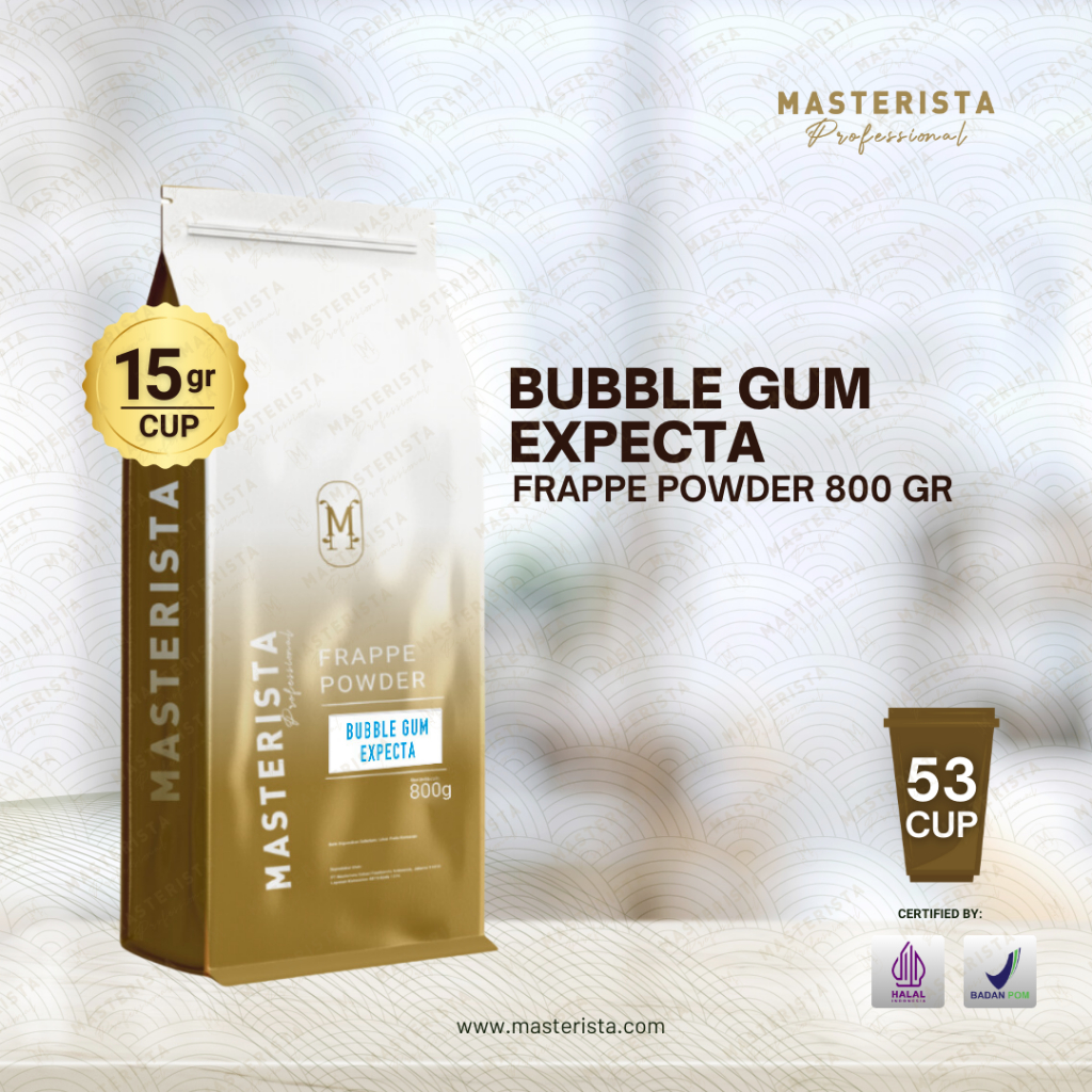 

Masterista Bubuk Minuman Bubble Gum Expecta Masterista 800gr