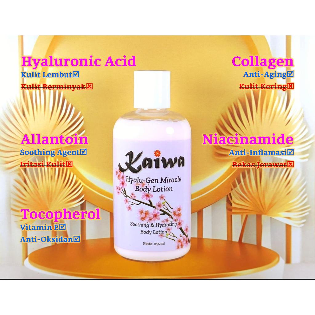 Kaiwa Hyalu-Gen Miracle Body Lotion (Soothing & Hydrating Body Lotion)