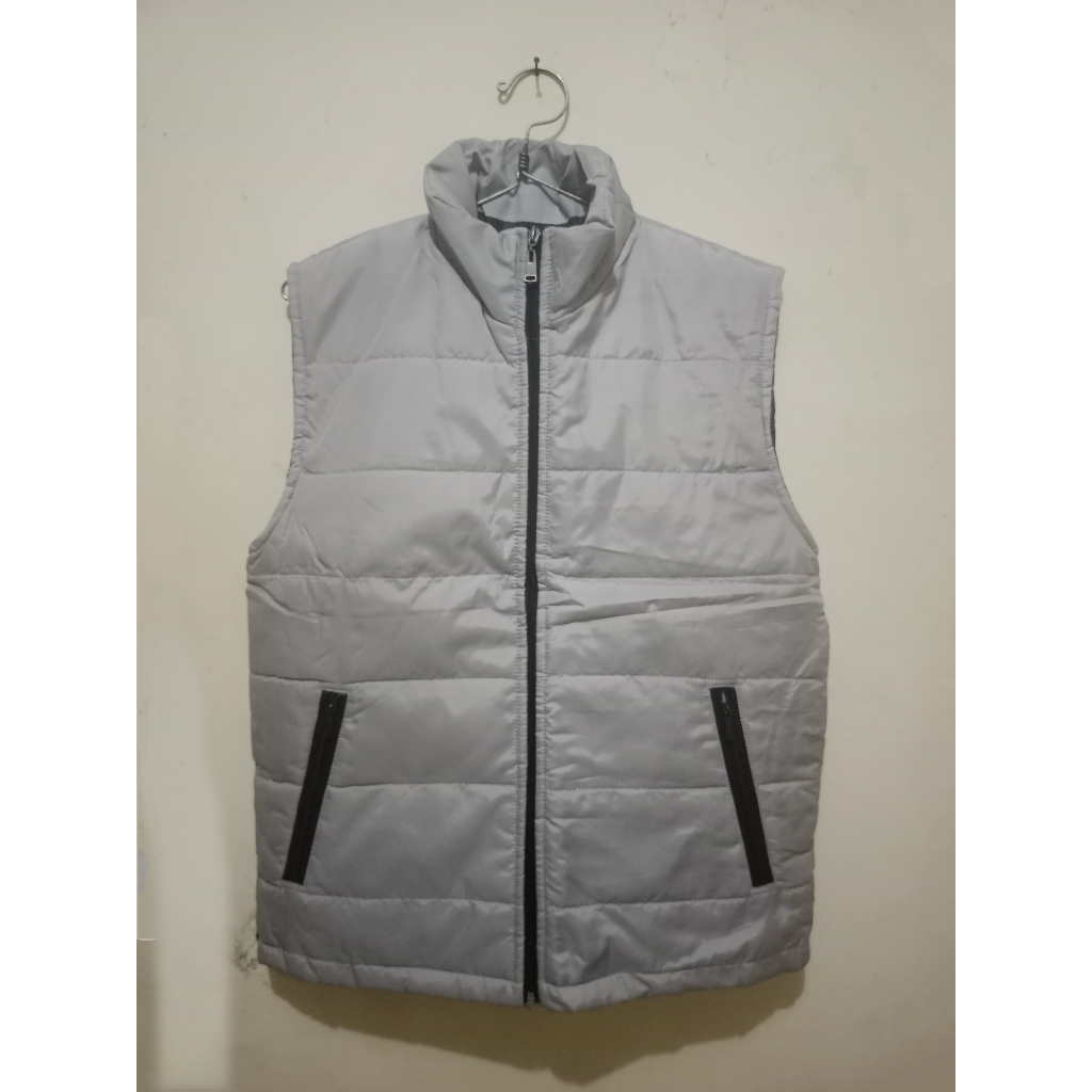 Preloved jaket rompi pria/wanita hi neck Rompi Winter musim dingin