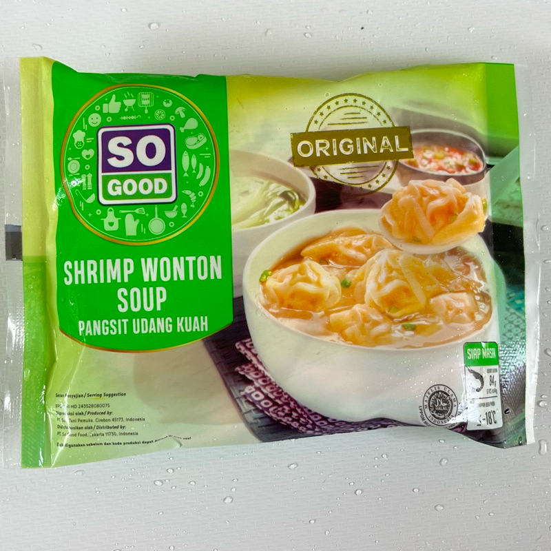 

So Good Shrimp Wonton Soup Pangsit Udang Kuah Original