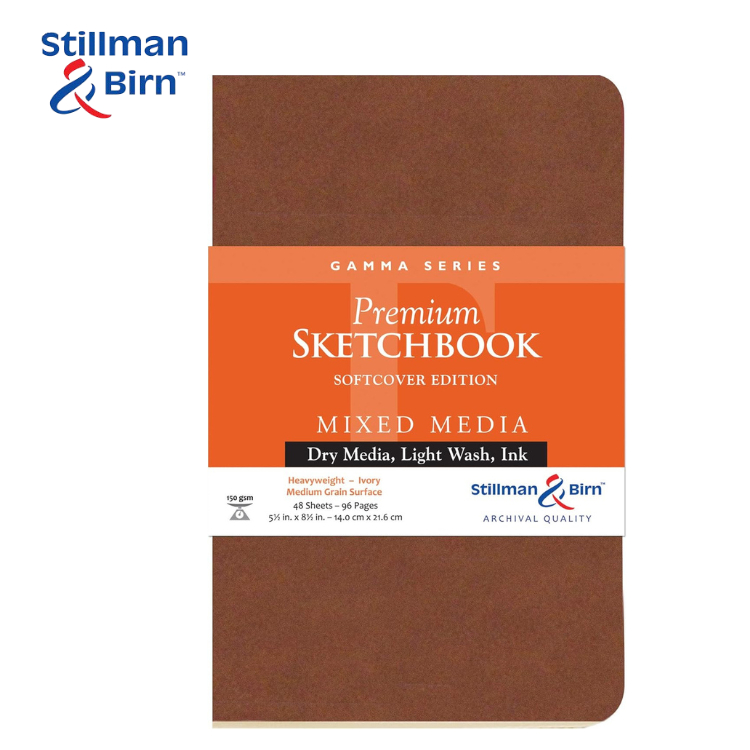 

STILLMAN & BIRN Gamma Softcover Series Premium Sketchbook Mixed Media 46 Sheets