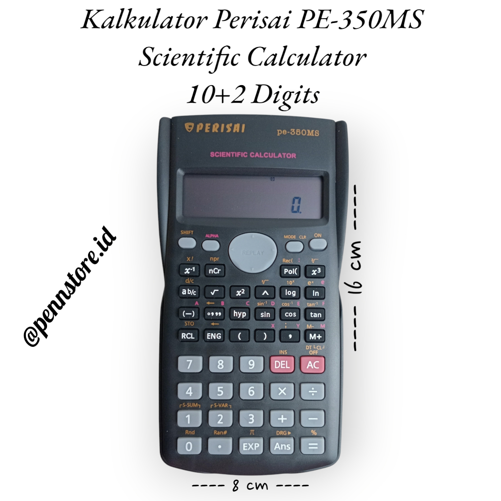 

(pcs) Kalkulator Perisai PE-350MS - Kalkulator Ilmiah Anak Sekolah Kuliah Praktis dan Murah - Stationery