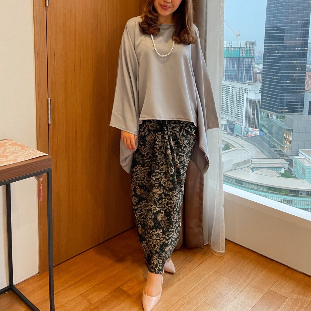 Setelan Kebaya Modern JUMBO Set Kebaya Wisuda Kalong Batwing Choco Dan Lainnya