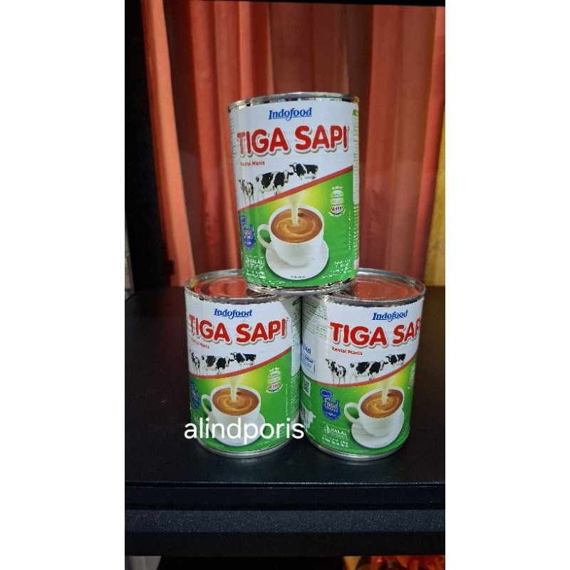 

SUSU KENTAL MANIS TIGA SAPI 490 gr EXP 28 MAR 25