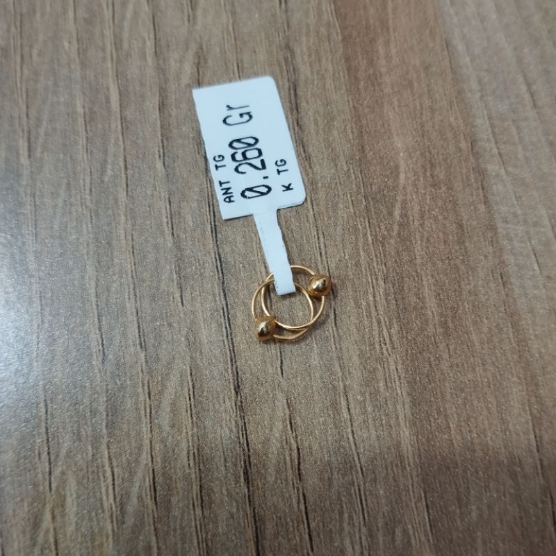 Anting emas Bayi Model bulat 6k