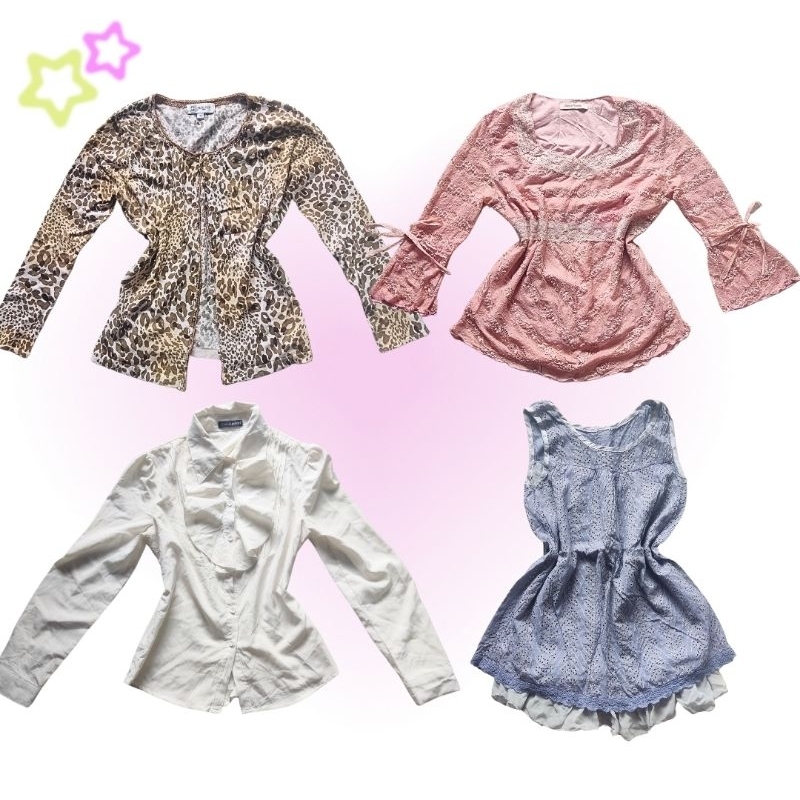 ✿ BATCH 1 | THRIFT/PRELOVED BAJU | coquette, vintage old, y2k, cute, cardigan, fairycore