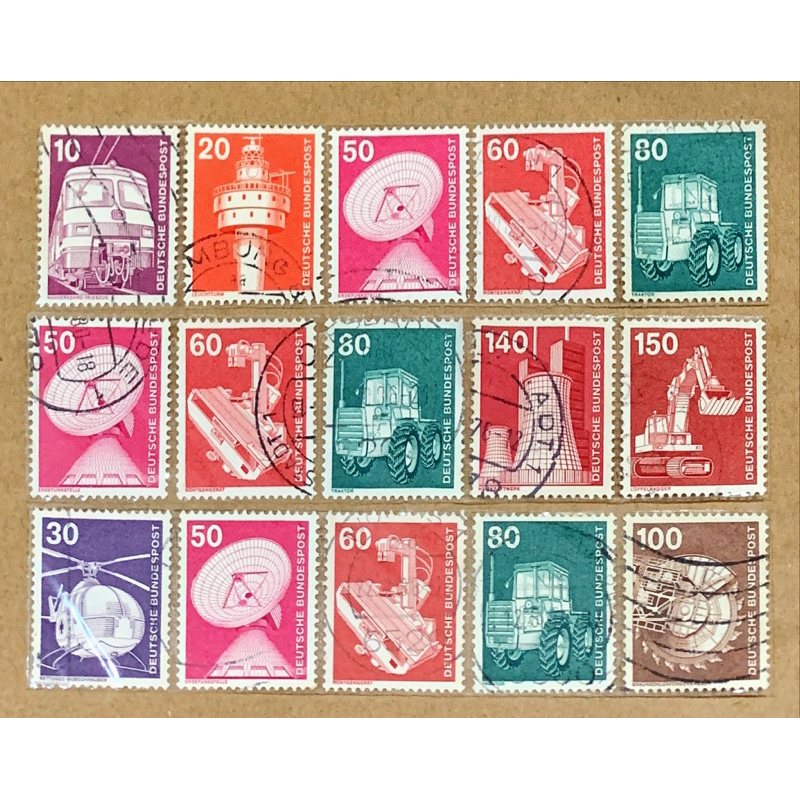 

(BA) PRANGKO GERMAN KUNO 15 LEMBAR USED