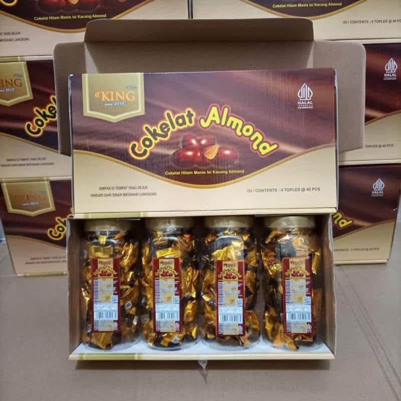 

D'KING COKLAT ALMOND TOPLES ISI 40 pcs