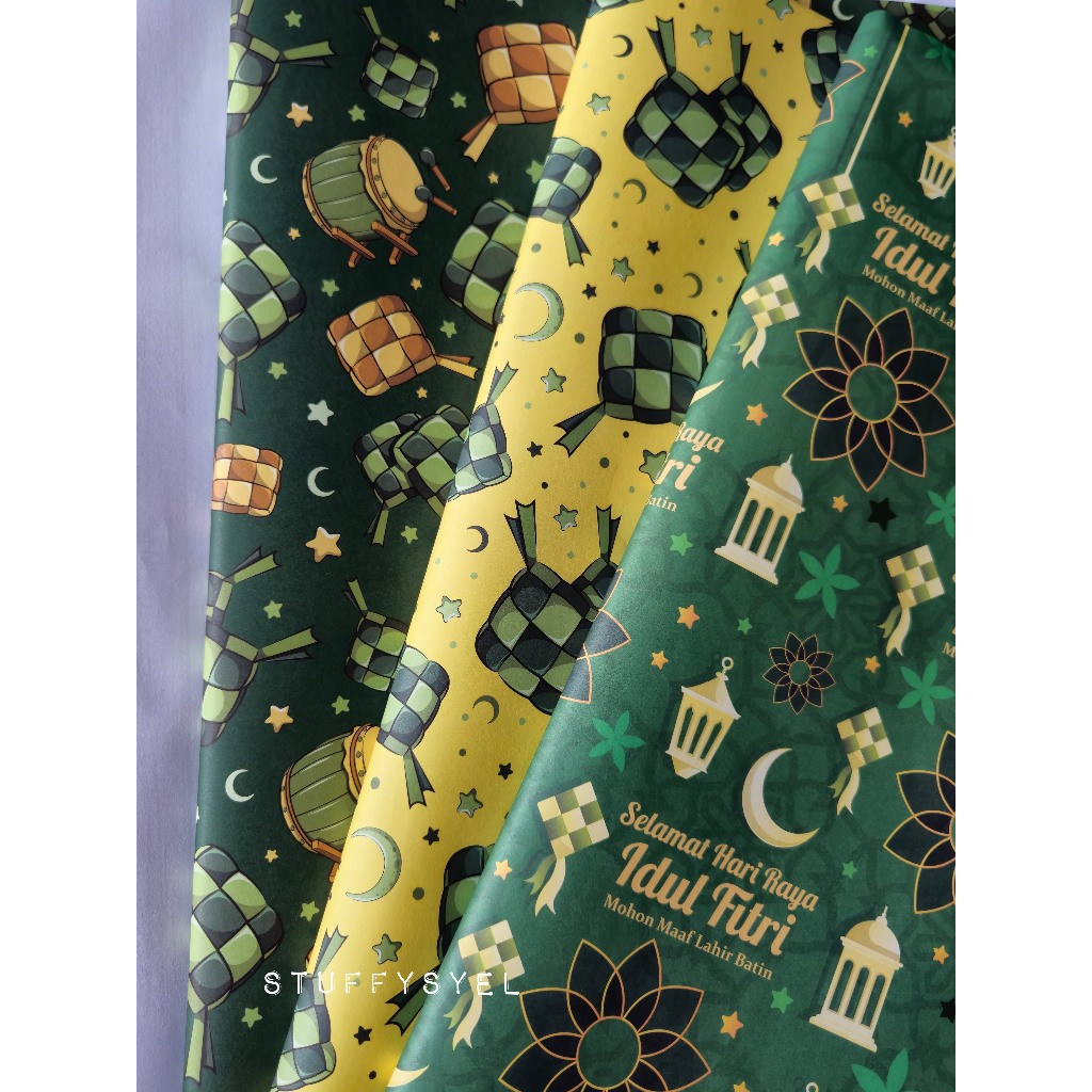

Kertas Kado Idul Fitri Lebaran Sansan Wawa
