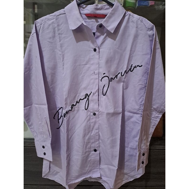 benang jarum sequin shirt