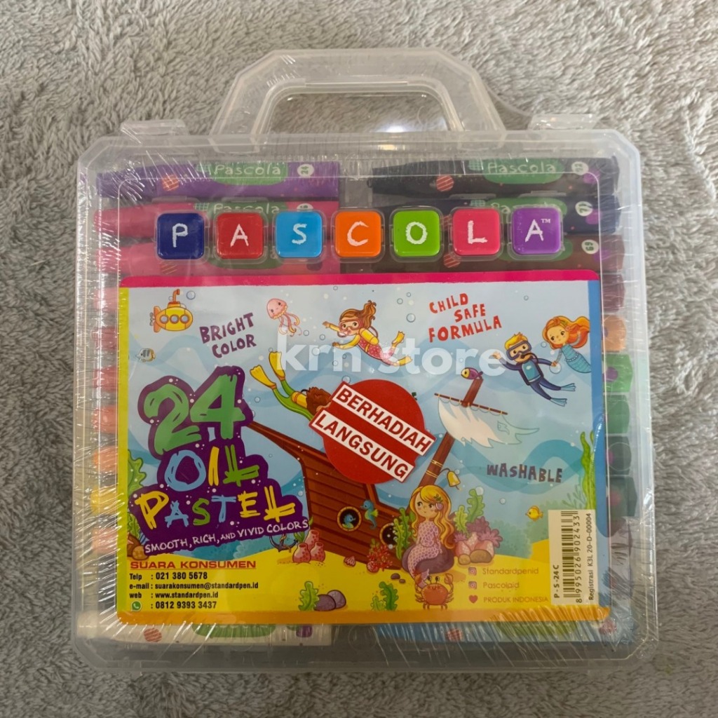 

Crayon Murah//Crayon 24 warna Pascola//Crayon//Oil Pastel 24 Colours//Crayon Anak Murah//Crayon 24W