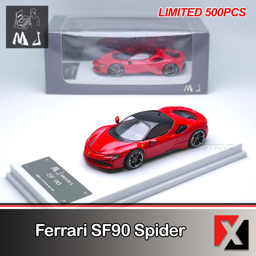 MJ Model 1:64 Ferrari SF90 Spider Red