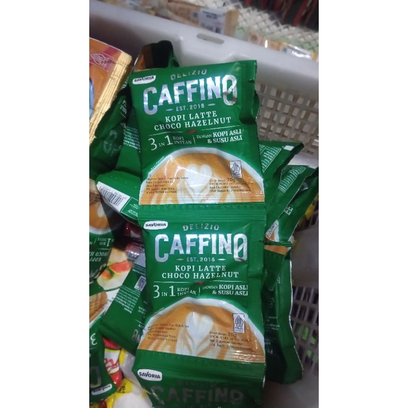 

Savoria Caffino Kopi Latte Choco Hazelnut sachet renceng