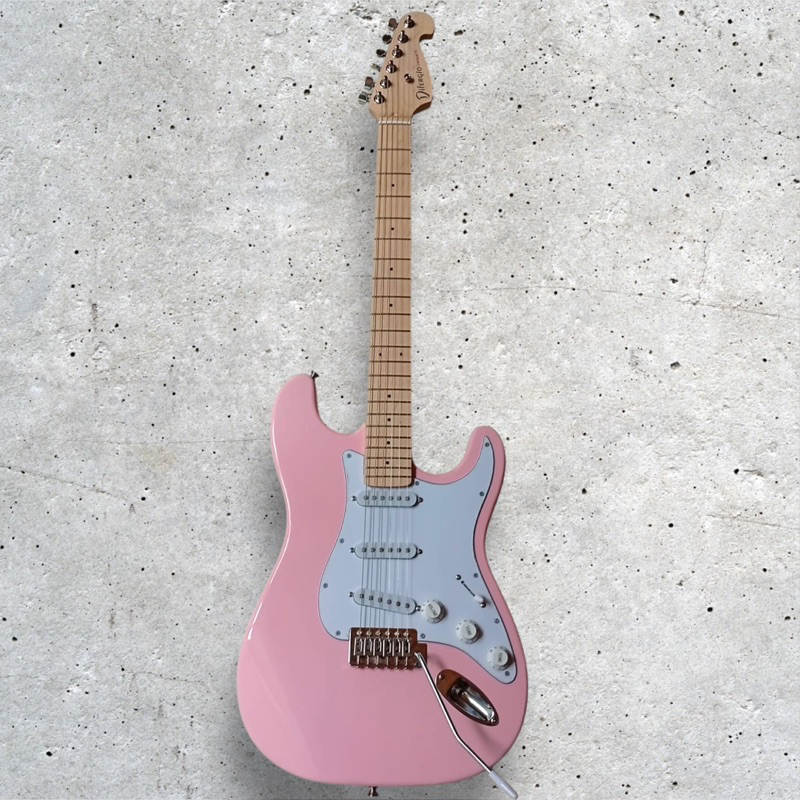 Gitar Elektrik Pink Gitar Listrik Warna Pink Stratocaster