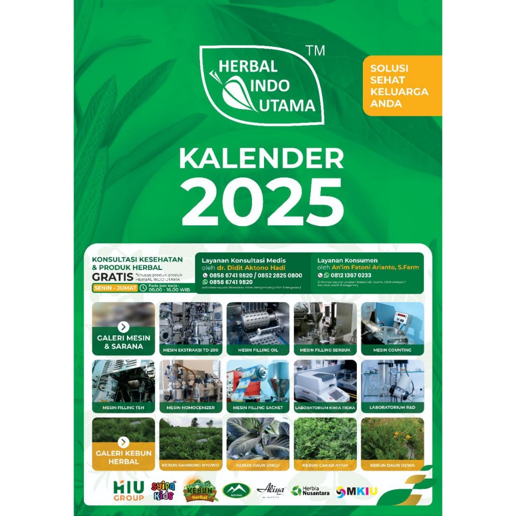 

Kalender Exslusif Hiu Herbal Indo Utama 2025 FREE