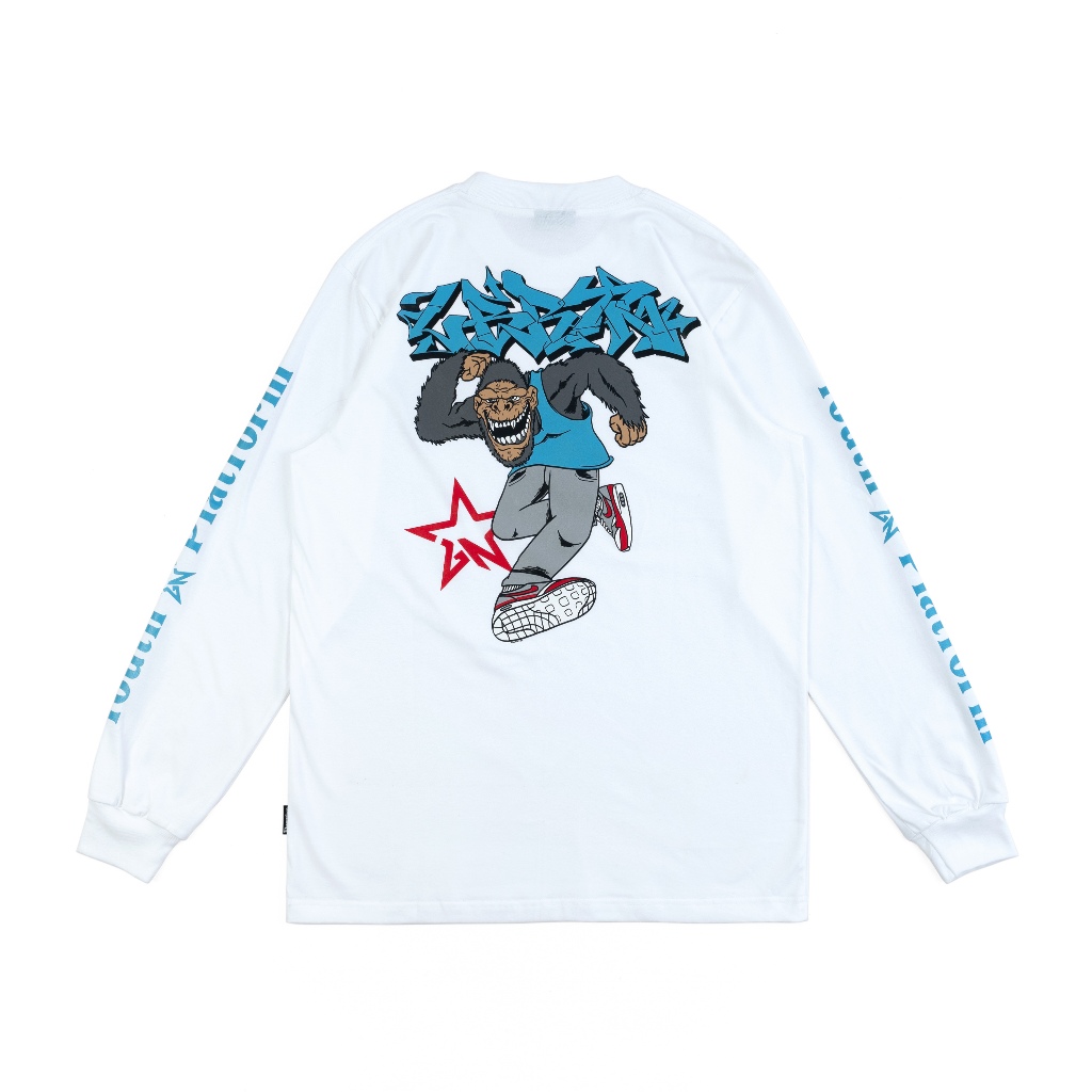 LS LIBERATION - GORILLA MOSH ART WHITE | LIBERATION MERCH