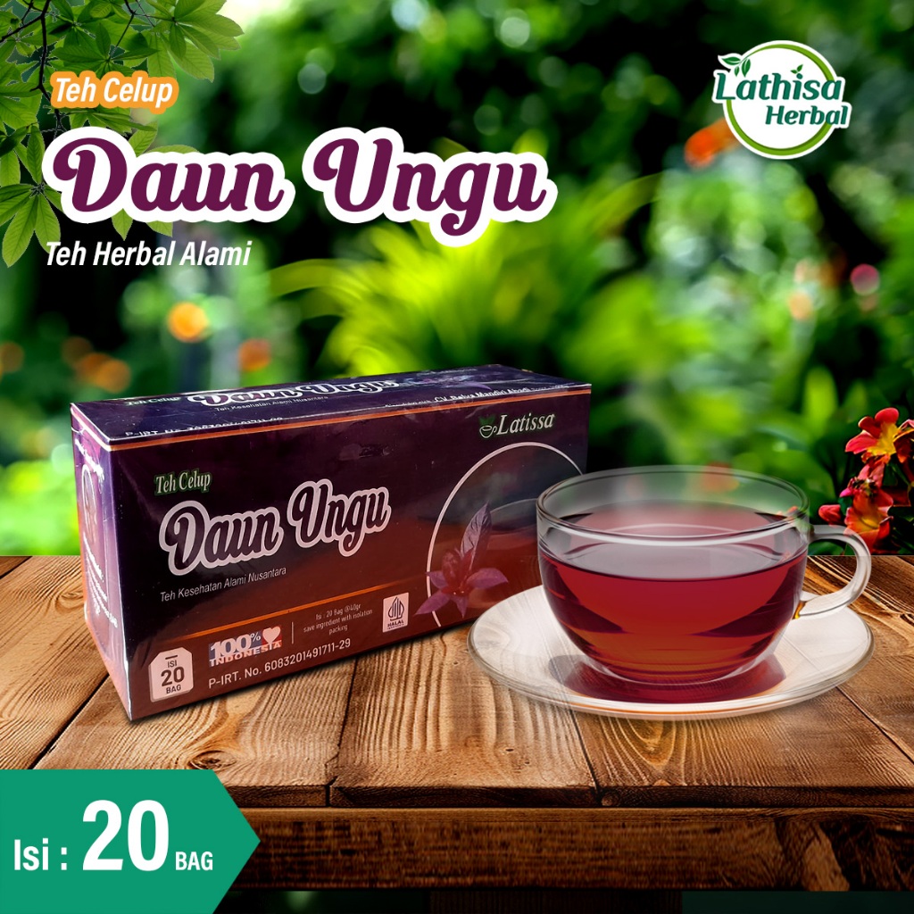 

Daun Ungu Celup Latissa Herbal Wasir Ambeiyen 20 Bag