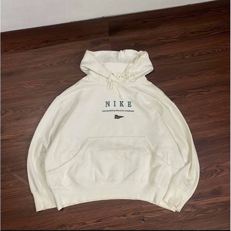 NIKE WHITE HOODIE SIZE L