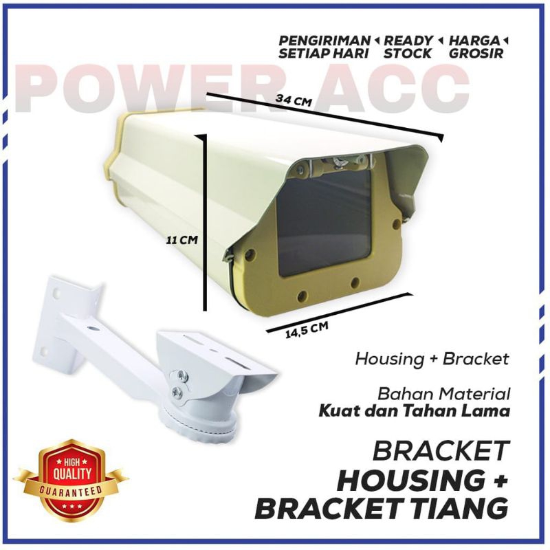 HOUSING besar PELINDUNG CCTV Perumahan kamera tahan air paduan aluminium,Model 12 inci. ORIGINAL