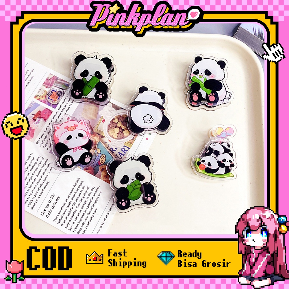 

Klip dua sisi akrilik panda Klip Ekor Panjang karakter kartun Paper Clip