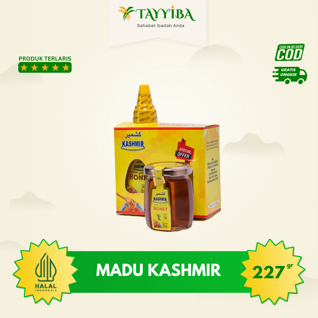 

Madu Kashmir Murni Combo 227GR free 125GR 100%Halal Original