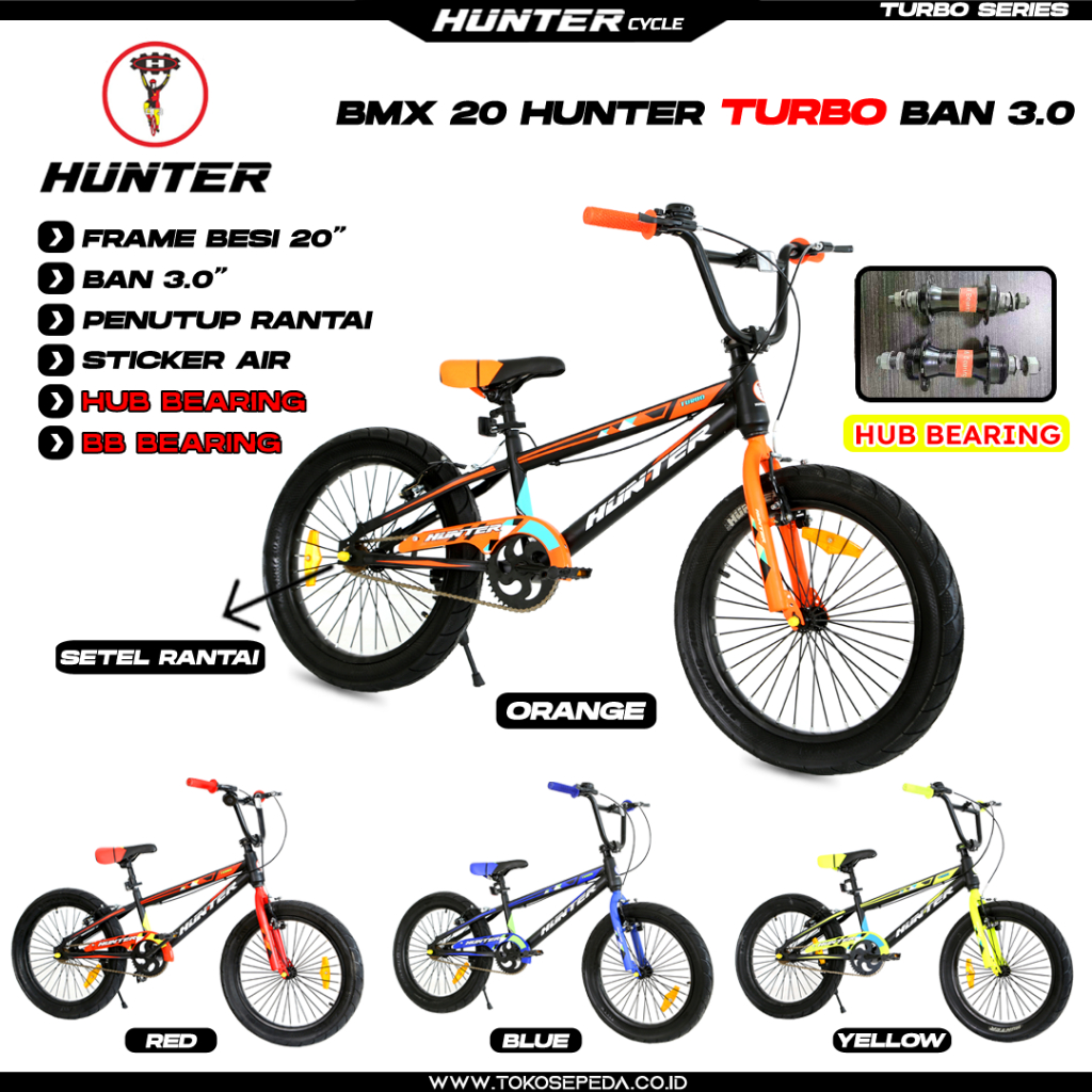SEPEDA BMX 20" HUNTER NEW TURBO