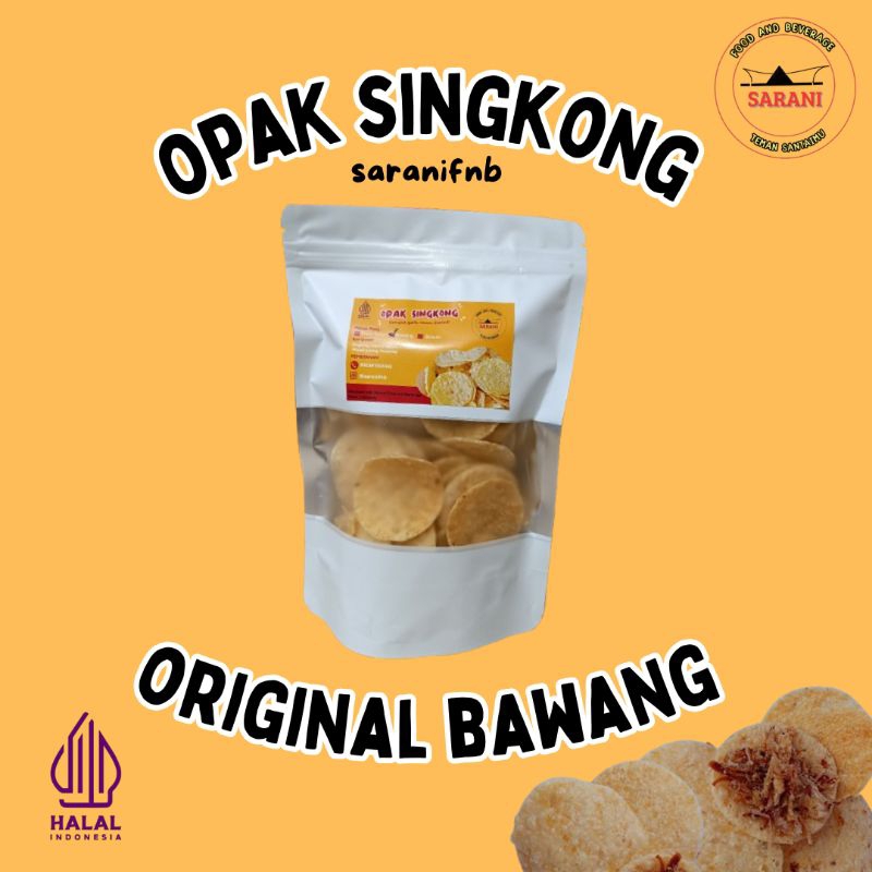 

KERUPUK OPAK SINGKONG RASA BAWANG 70GR SNACK CEMILAN