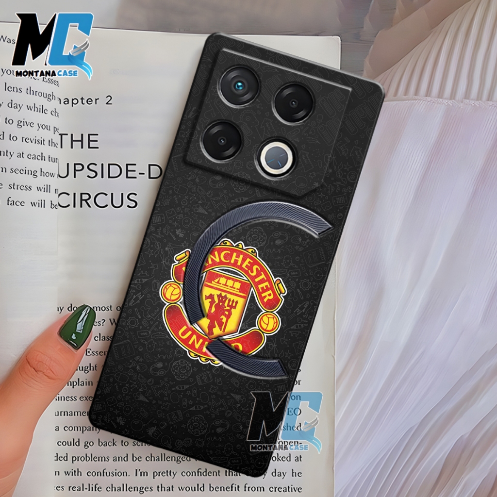 MONTANACASE - Soft Case Handphone INFINIX GT 20 Pro Terbaru Case Fashion Motif Manchester Case Tahan