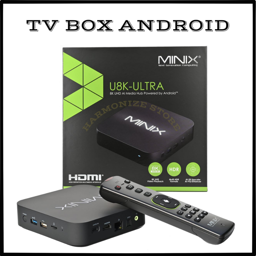 MINIX U8K-Ultra - 8K UHD AI Media Hub dengan RAM 8GB/128GB dan Dukungan Dolby Vision