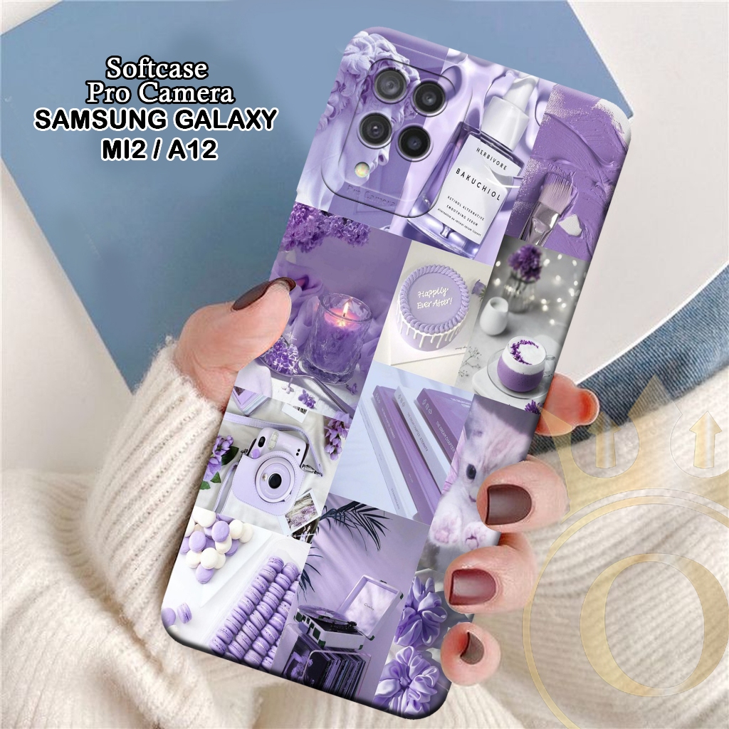 Softcase Samsung Galaxy A12 / Samsung M12 - ORORA - Casing Hp Samsung A12 - Motif case Aesthetic - P