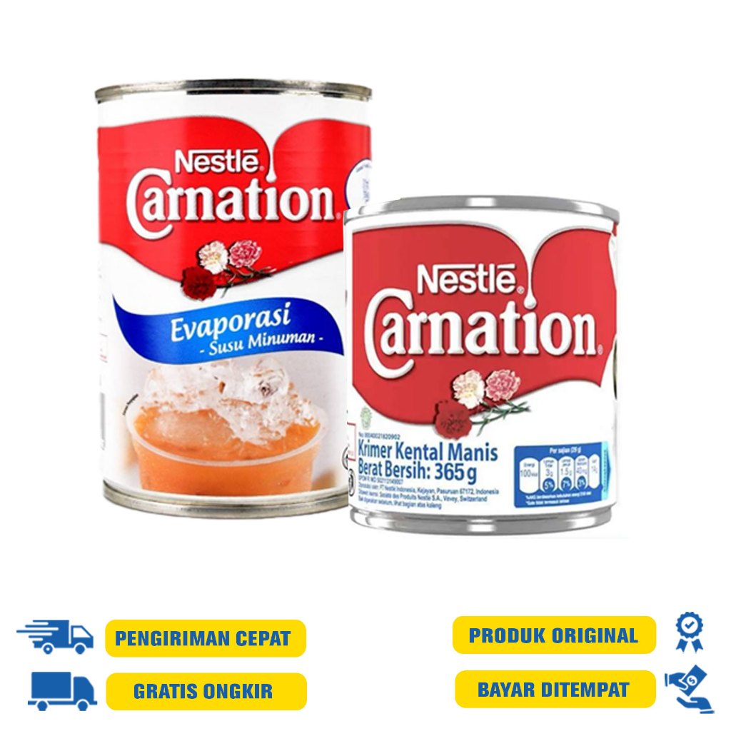 

Nestle Carnation Susu Kental Manis 365 G.R | Susu Evaporasi 400 GR