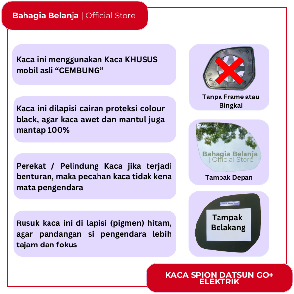 Datsun Go Elektrik Mirror Kaca Spion Mirror Datsun Go Electric Mirror Kaca Spion Mirror Datsun Go El