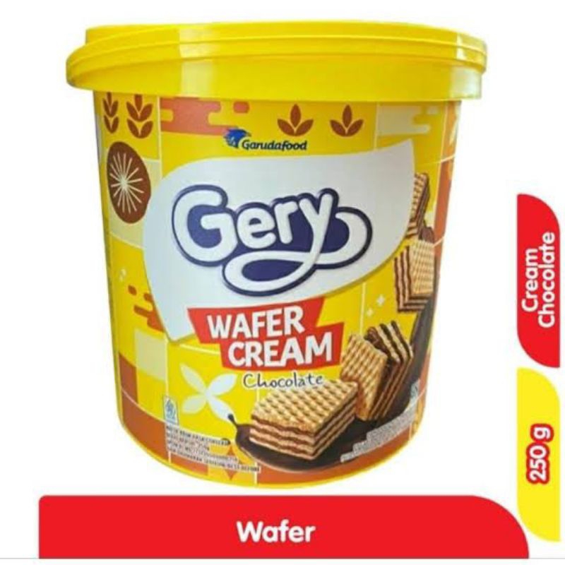 

GERY WAFER CREAM CHOCOLATE 250GR