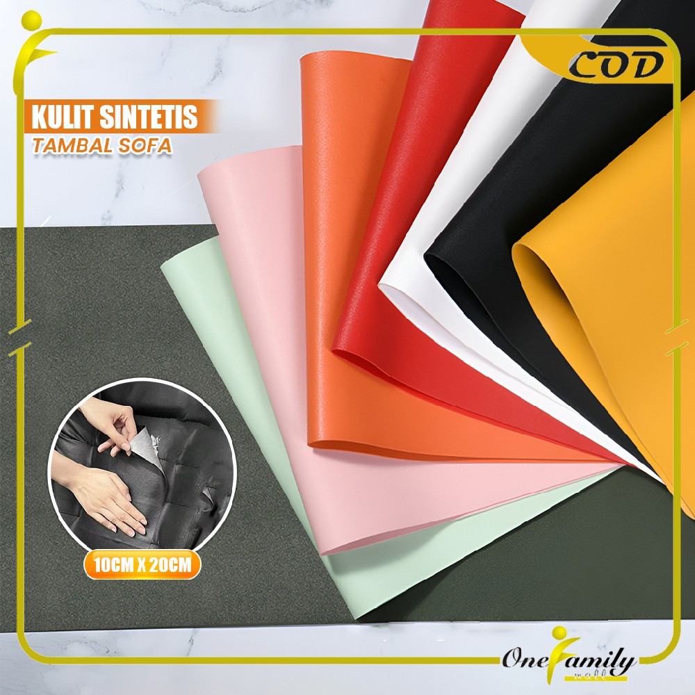 ONE-C1098 Kulit Sintetis Tambal Sofa 10X20CM Leather Sticker Cover Serbaguna / Stiker Kulit Perbaika