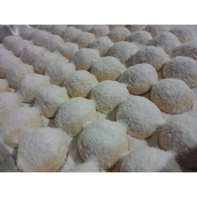 

kue kering putri salju keju toples 400ml dan 800ml