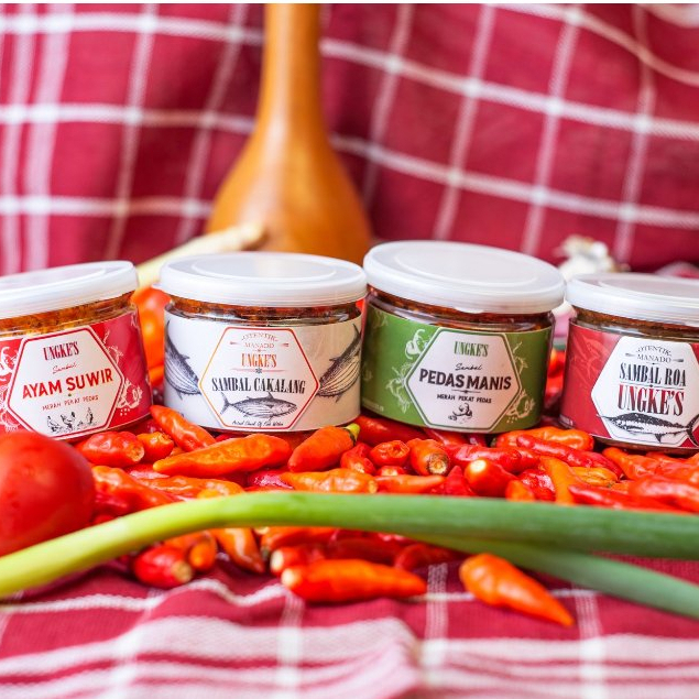 

UNGKE'S Paket 4 Sambal - Sambal Ungkes Otentik