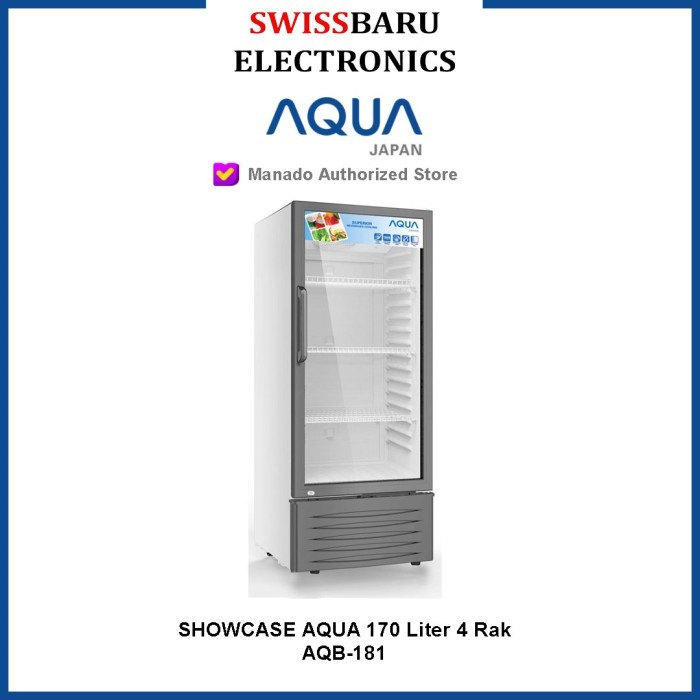 MANADO - SHOWCASE AQUA 4 RAK KAPASITAS 165L, AQB-181GO