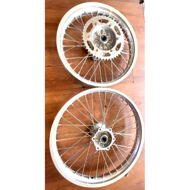 1ST Velg Set wheelSet Depan | Belakang 18/21 Takasago Excel Asia Kawasaki KLX 230 Original