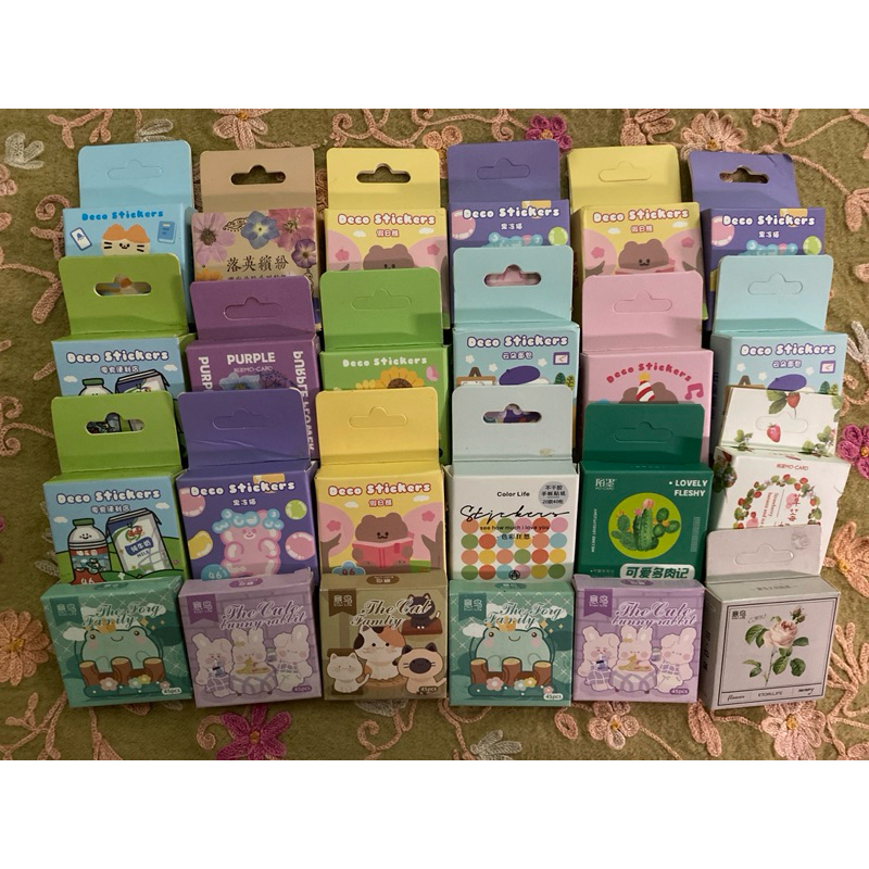 

Deco Sticker DIY Scrapbook Stiker Jurnal Dekorasi Diary Kotak