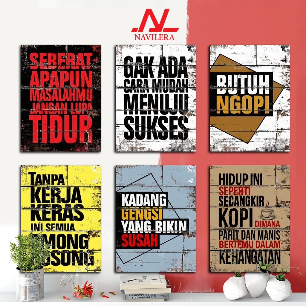 Poster Motivasi Hiasan Dinding Kata Kata Motivasi Wall Decor Poster Kamar
