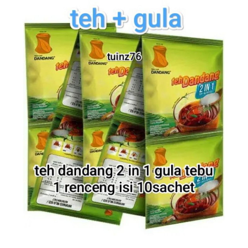 

teh dandang 2 in 1/teh+gula perenceng@ 10 sachet