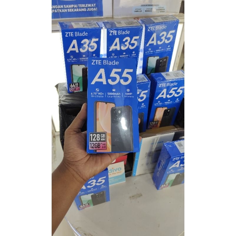 HP ZTE BLADE A35 & A55 RAM 4+8GB ROM 128GB ORI GARANSI RESMI
