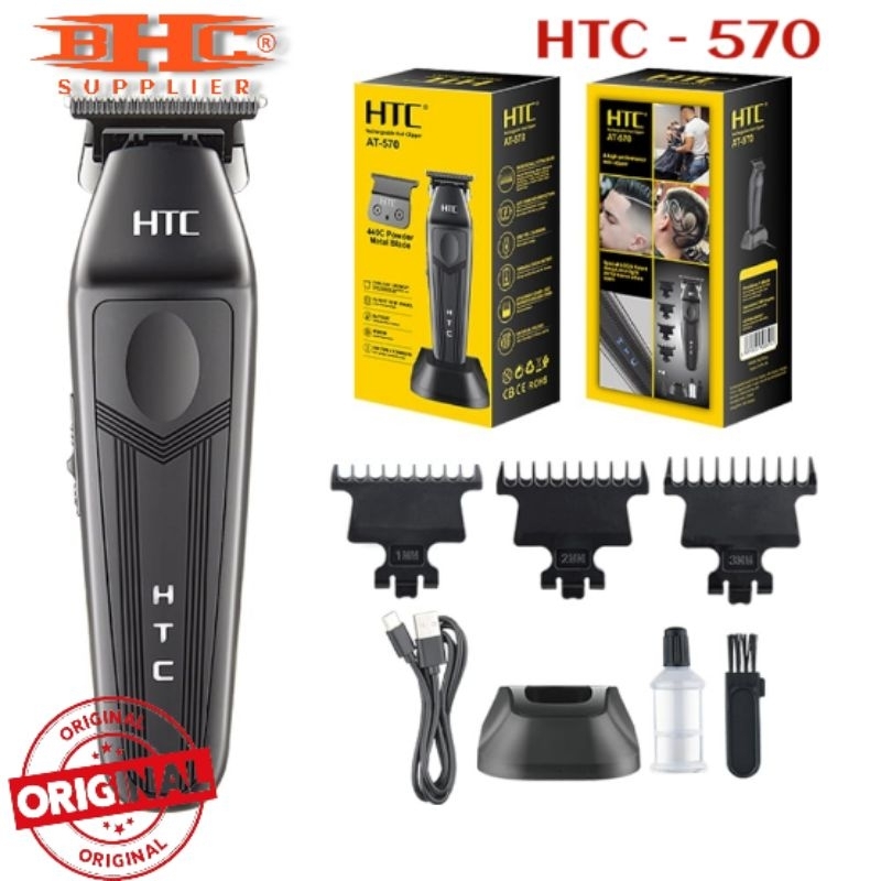 HTC - 570 Hair Trimmer Mesin Cukur Rambut Original Kliper Klifer Cliper Clifer Mesin Cukur Rambut