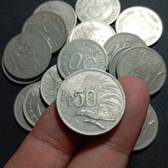 Koin Kuno Indonesia 50 Rupiah Tahun 1971