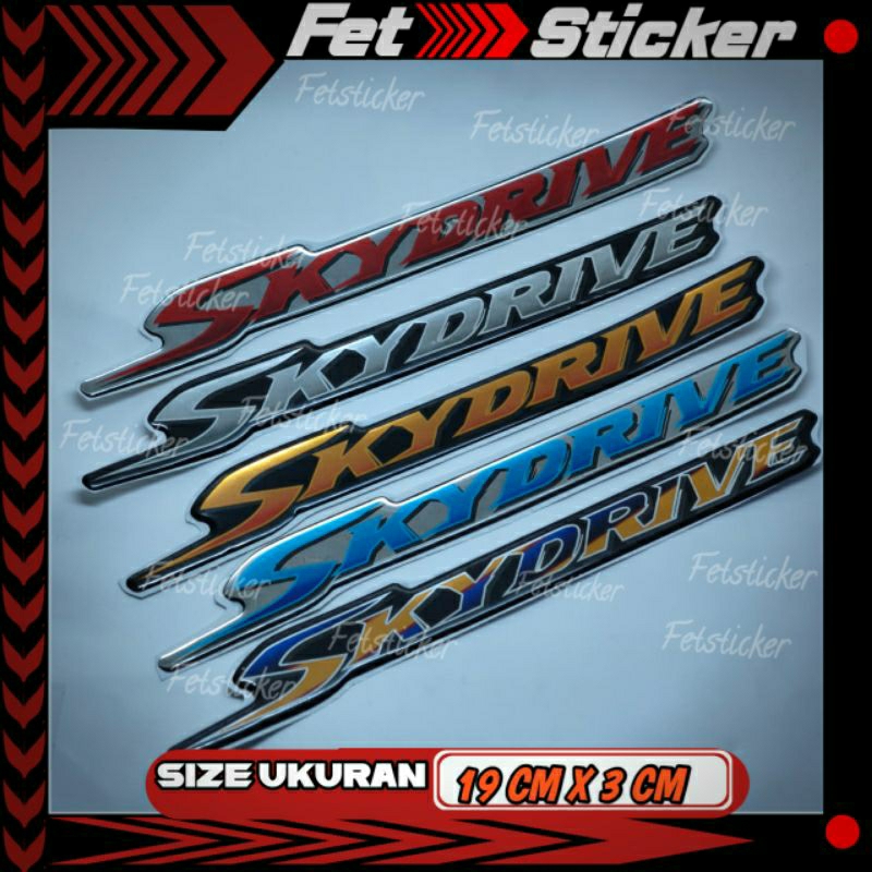 Emblem Timbul Skydrive Suzuki / Emblem Logo Suzuki Skydrive