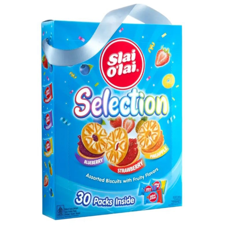 

Biskuit Slai Olai Box Besar isi 30 pack Rasa Blueberry Nanas Stroberi