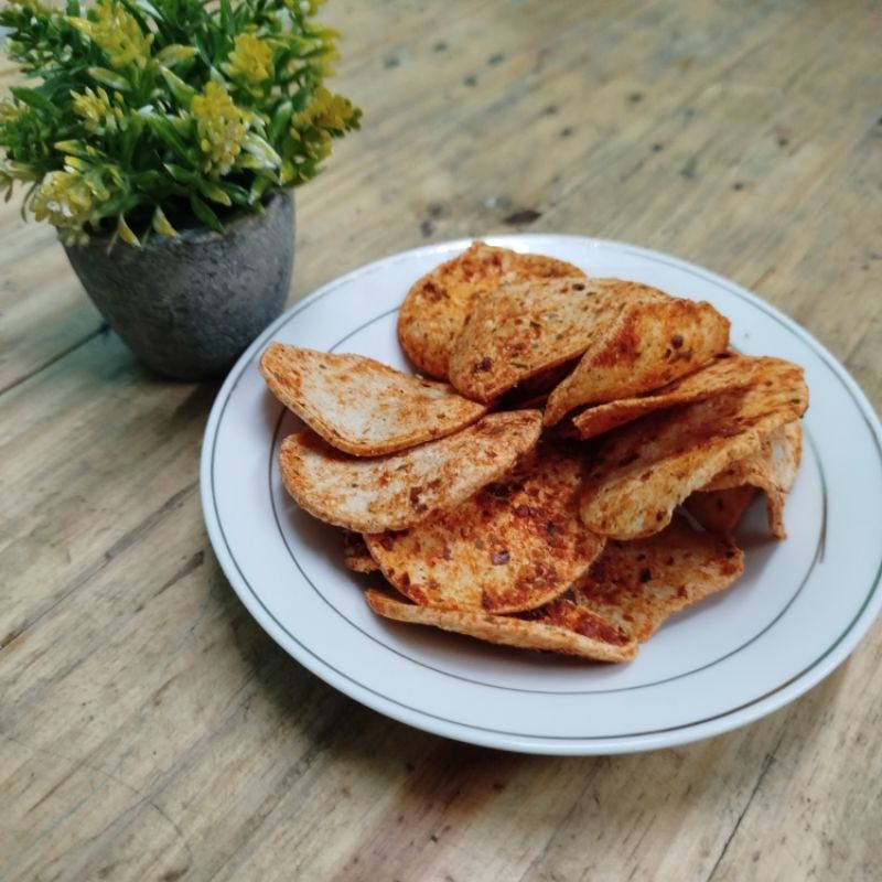 

keripik basreng pedas daun jeruk