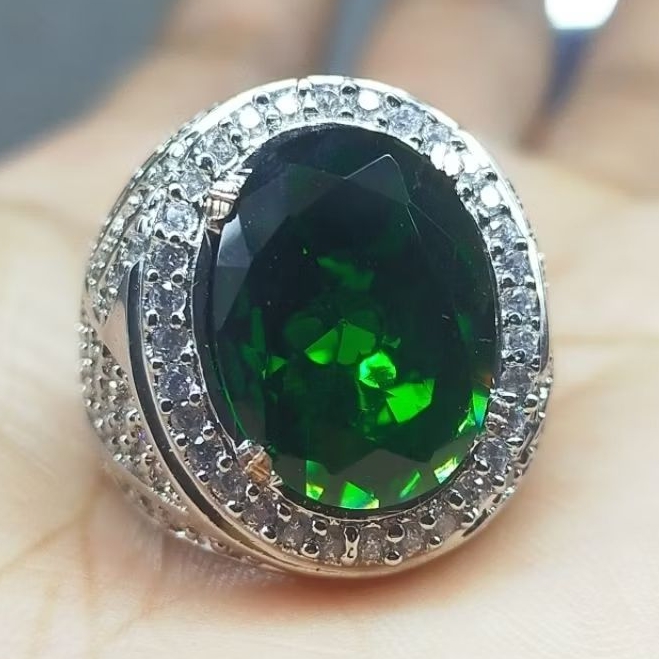 BATU PERMATA GREEN TOPAS ELEGAN