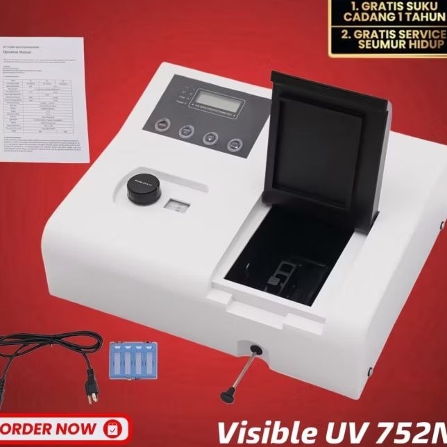 UV VIS Spectrophotometer UV752N Visible Spektrofotometer UV 752N Light