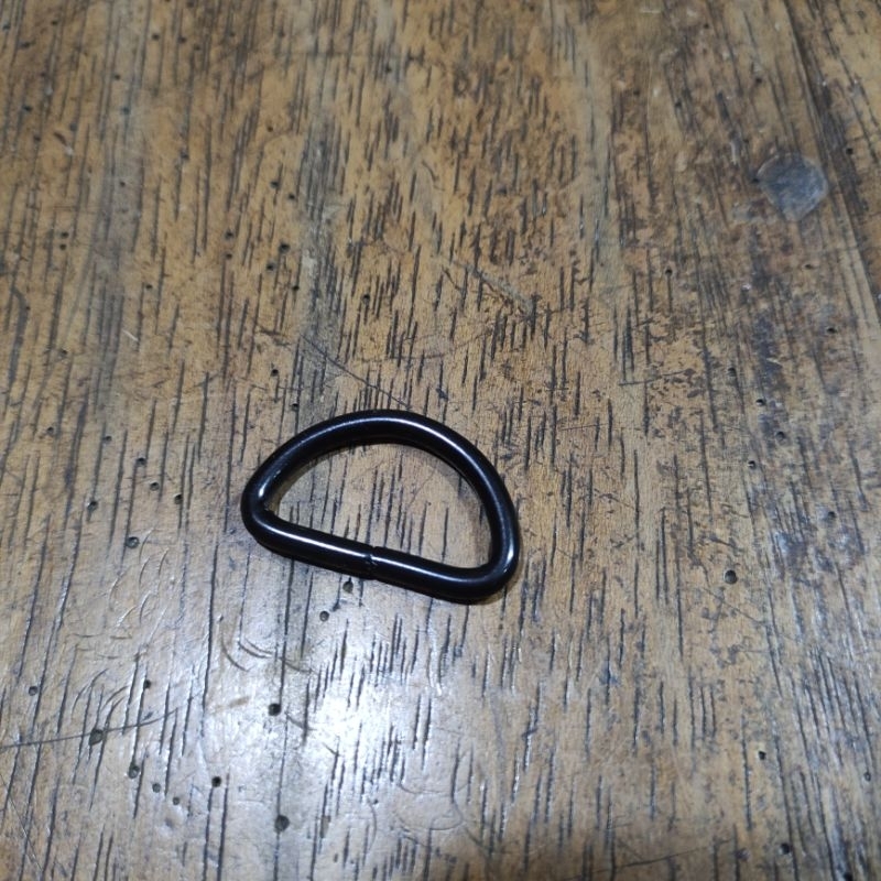RING D HITAM PENGAIT TALI TAS 2,5 CM BUCKLE BAHAN LOGAM/BESI